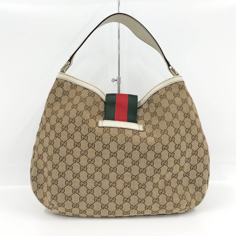 Gucci Shoulder Bag GG Canvas Brown 233604