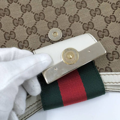 Gucci Shoulder Bag GG Canvas Brown 233604