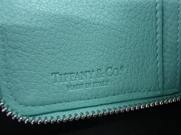 Tiffany & Co Tiffany & Co Leather Round Zipper Wallet Card Holder