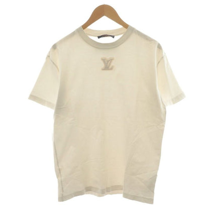 Louis Vuitton T-shirt Cut And Sewn Short Sleeves Embossed LV Logo S White