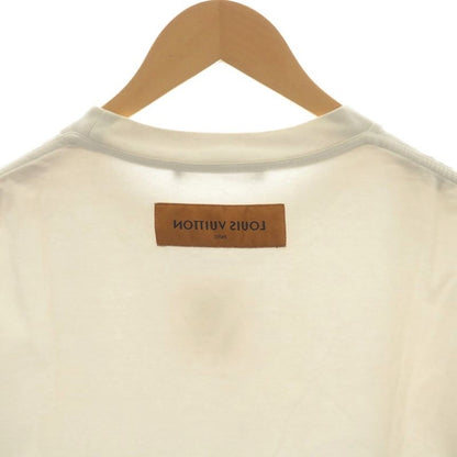 Louis Vuitton T-shirt Cut And Sewn Short Sleeves Embossed LV Logo S White