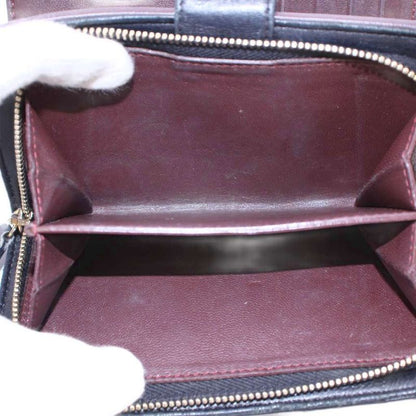 Chanel Matelasse Coco Mark Bifold Wallet Leather Quilted Logo 16th Black BB - OH