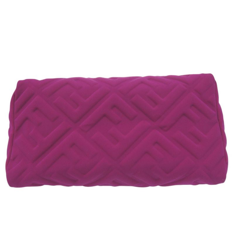 Fendi Beauty Pouch FF Logo Zucca Pattern 8n0171 Polyamide Purple 0677 Fendi