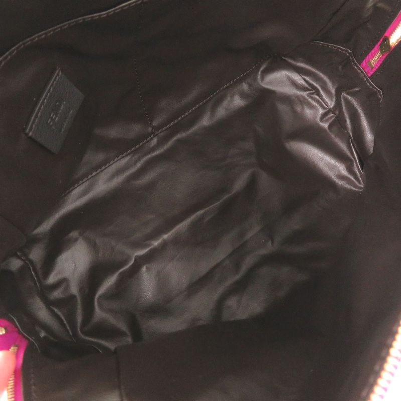 Fendi Beauty Pouch FF Logo Zucca Pattern 8n0171 Polyamide Purple 0677 Fendi