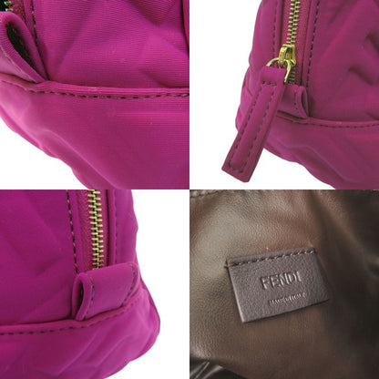 Fendi Beauty Pouch FF Logo Zucca Pattern 8n0171 Polyamide Purple 0677 Fendi