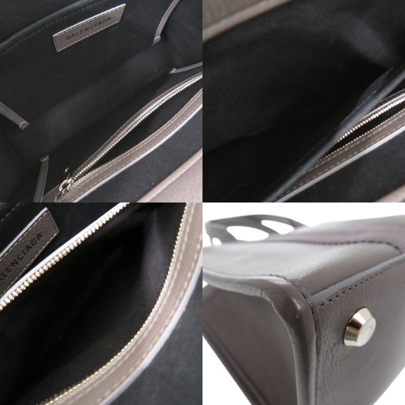 Balenciaga 2way Small Tote Bag Small Tote Bag 671402 Tote Leather Gray 0535