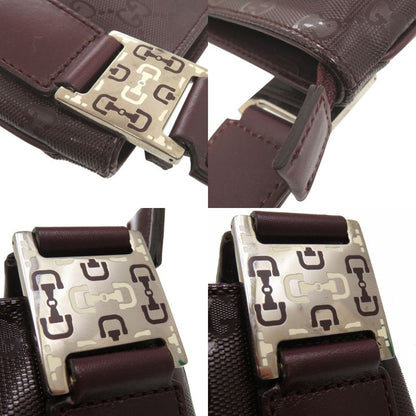 Gucci GG Imprime Shoulder Bag Crossbody Shoulder 336670 PVC Leather Bordeaux