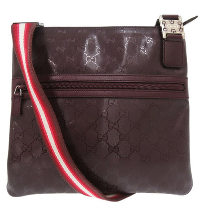 Gucci GG Imprime Shoulder Bag Crossbody Shoulder 336670 PVC Leather Bordeaux