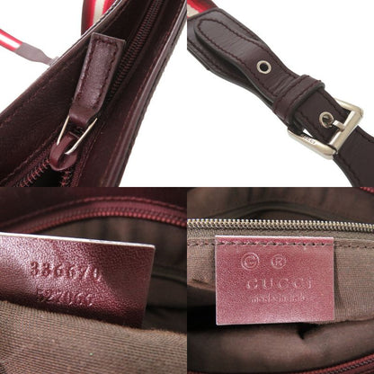 Gucci GG Imprime Shoulder Bag Crossbody Shoulder 336670 PVC Leather Bordeaux