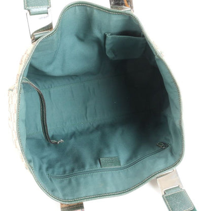 Gucci GG Canvas Sherry Line 145758 Leather Tote Bag Shoulder Hand A4 Ladies RWM