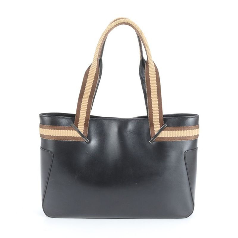 Gucci Sherry Line 002-1135 Leather Tote Bag Shoulder Hand Genuine Leather Black