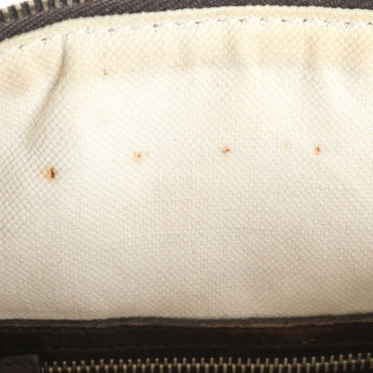 Gucci GG Canvas Sherry Line Leather Handbag Mini Boston 247205 Brown Women CCM