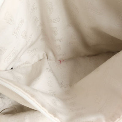 Gucci GG Canvas Sherry Line 211970 Leather Tote Bag Shoulder Hand A4 Ladies EEM