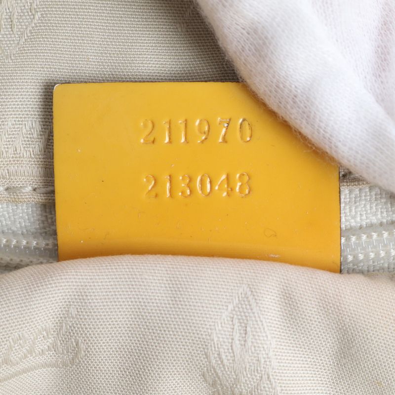 Gucci GG Canvas Sherry Line 211970 Leather Tote Bag Shoulder Hand A4 Ladies EEM