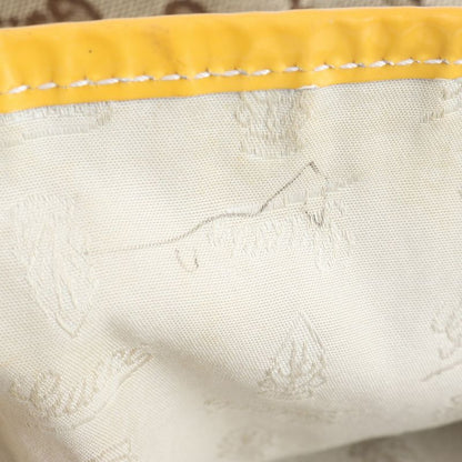 Gucci GG Canvas Sherry Line 211970 Leather Tote Bag Shoulder Hand A4 Ladies EEM