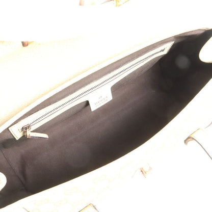 Gucci GG Canvas Bamboo 111713 Leather Shoulder Bag Shoulder Hand Genuine