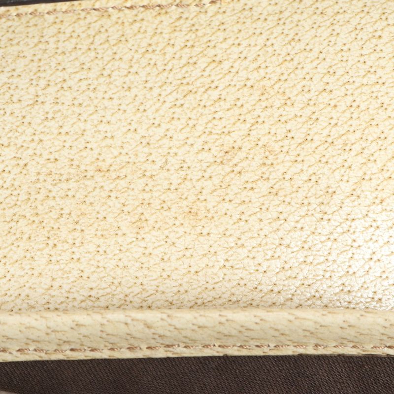 Gucci GG Canvas Bamboo 111713 Leather Shoulder Bag Shoulder Hand Genuine