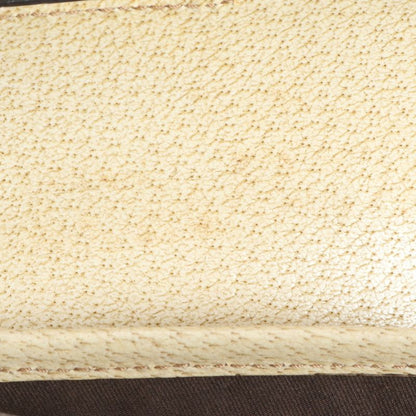 Gucci GG Canvas Bamboo 111713 Leather Shoulder Bag Shoulder Hand Genuine