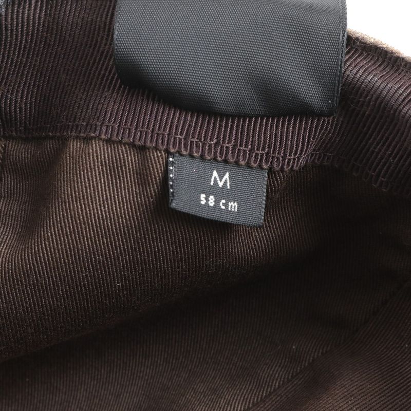 Gucci GG Canvas Sherry Line Cap M Hat 202291 Leather Men Ladies RRM Cz27-8