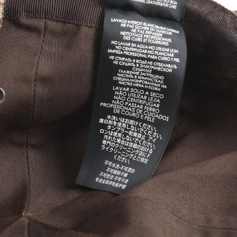Gucci GG Canvas Sherry Line Cap M Hat 202291 Leather Men Ladies RRM Cz27-8