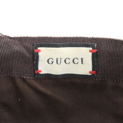 Gucci GG Canvas Sherry Line Cap M Hat 202291 Leather Men Ladies RRM Cz27-8