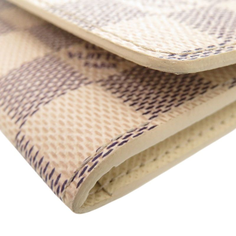 Louis Vuitton Azure Enveloppe Carte De Visite Damier N61746 Card Case White LV