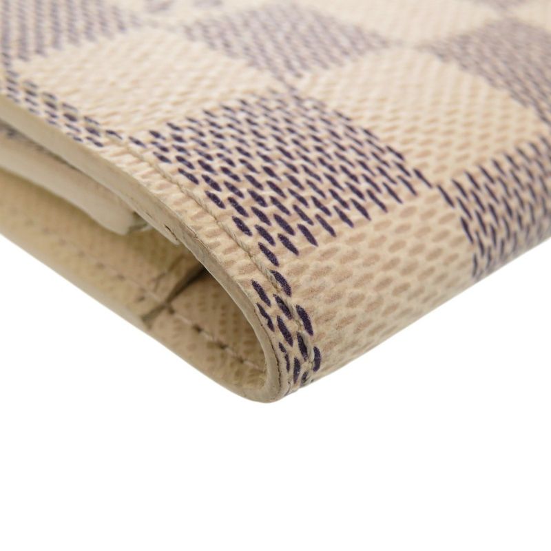 Louis Vuitton Azure Enveloppe Carte De Visite Damier N61746 Card Case White LV