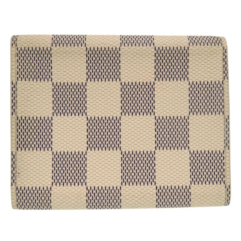 Louis Vuitton Azure Enveloppe Carte De Visite Damier N61746 Card Case White LV