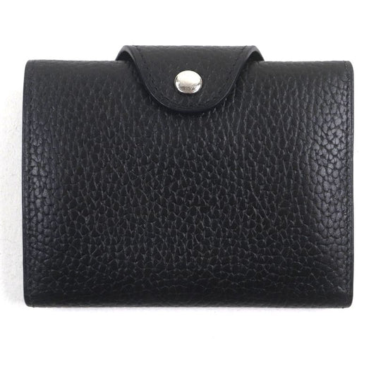  Hermes Iliade Vache Silver Hardware Leather Compact Wallet Card