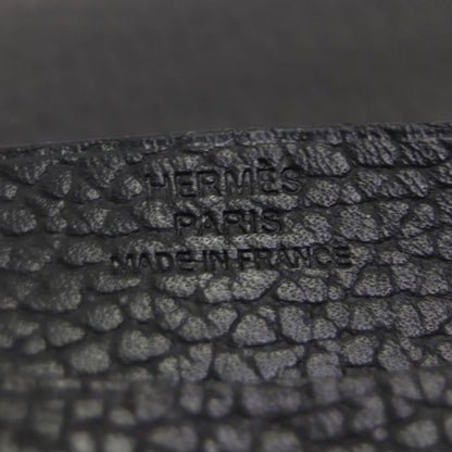  Hermes Iliade Vache Silver Hardware Leather Compact Wallet Card