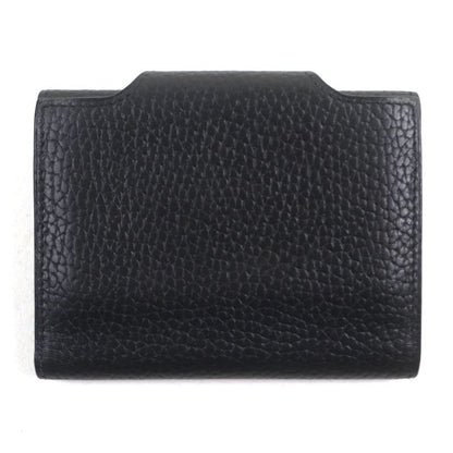  Hermes Iliade Vache Silver Hardware Leather Compact Wallet Card