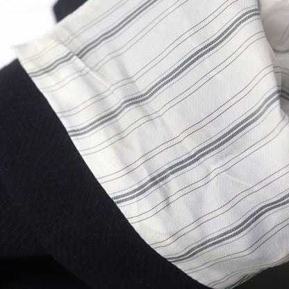  Gucci 661210 90% Wool Herringbone Pattern Logo Buttons Single