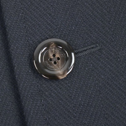  Gucci 661210 90% Wool Herringbone Pattern Logo Buttons Single