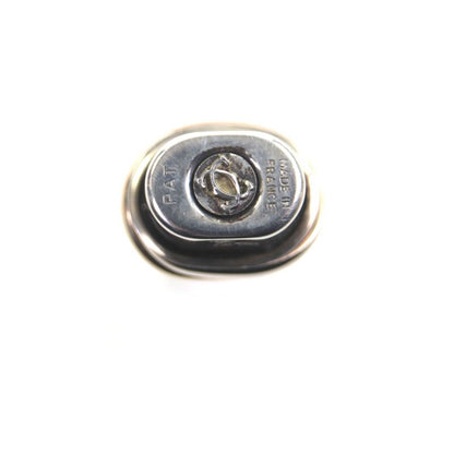 Cartier Vintage Trinity Ag925 Striped Cap Ballpoint Pen Silver With Case Made