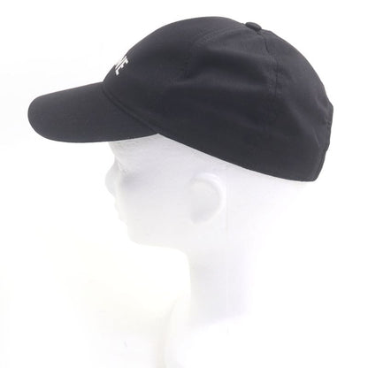 Celine 2aus9242n Logo Embroidery Baseball Cap Black M Hat Made In France