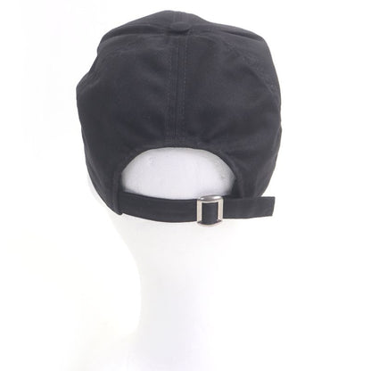 Celine 2aus9242n Logo Embroidery Baseball Cap Black M Hat Made In France