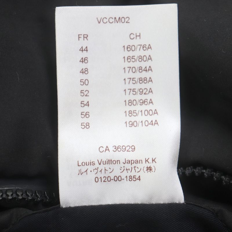 Louis Vuitton Hbg08w Covered Zip-up Gilet Vest Black With Logo Buttons In A