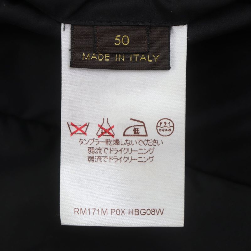 Louis Vuitton Hbg08w Covered Zip-up Gilet Vest Black With Logo Buttons In A