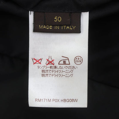 Louis Vuitton Hbg08w Covered Zip-up Gilet Vest Black With Logo Buttons In A