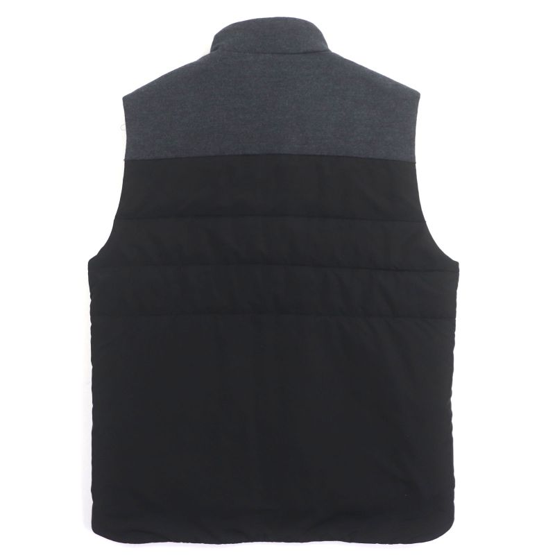 Louis Vuitton Hbg08w Covered Zip-up Gilet Vest Black With Logo Buttons In A