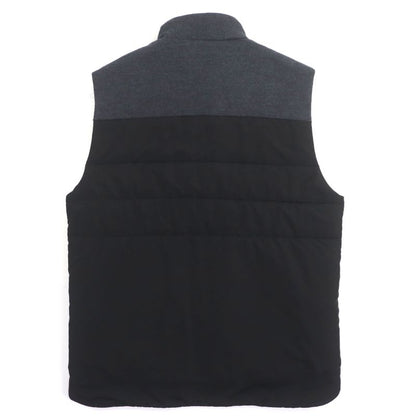Louis Vuitton Hbg08w Covered Zip-up Gilet Vest Black With Logo Buttons In A