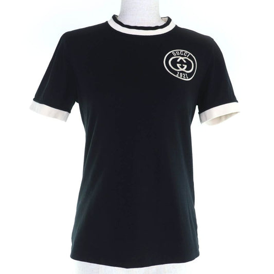 Gucci 756596 Embroidery Cotton Jersey T-shirt 100% Cotton Embroidered Logo