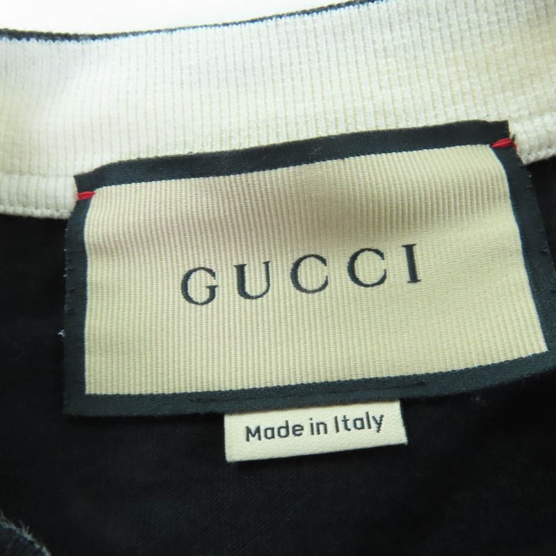 Gucci 756596 Embroidery Cotton Jersey T-shirt 100% Cotton Embroidered Logo
