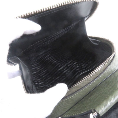 Prada 2vz106 Saffiano Leather Brick Triangle Logo One Shoulder Bag Body Bag