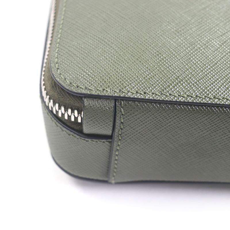 Prada 2vz106 Saffiano Leather Brick Triangle Logo One Shoulder Bag Body Bag