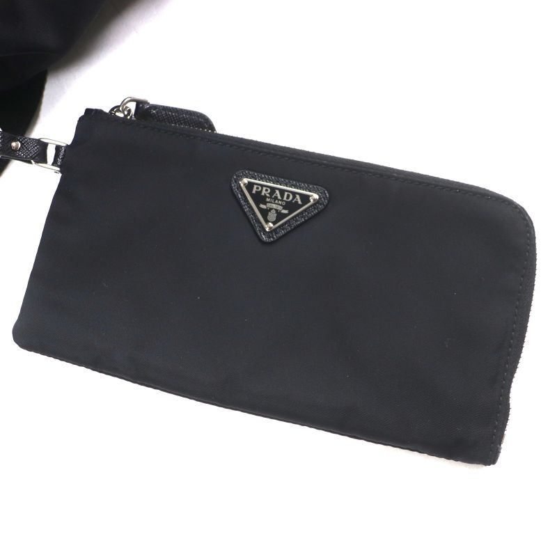 Prada 1bz811 Nylon Leather Re-nylon Triangle Logo Triangle Plate Backpack