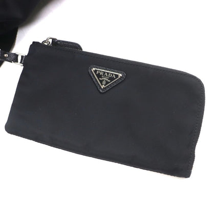 Prada 1bz811 Nylon Leather Re-nylon Triangle Logo Triangle Plate Backpack