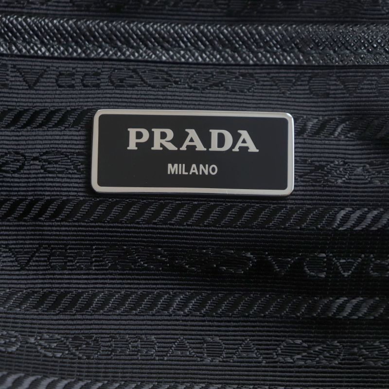 Prada 1bz811 Nylon Leather Re-nylon Triangle Logo Triangle Plate Backpack