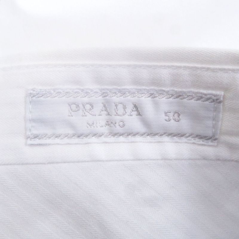Prada None Simple Single Slacks Trousers Pants White 50 Men's Recommend