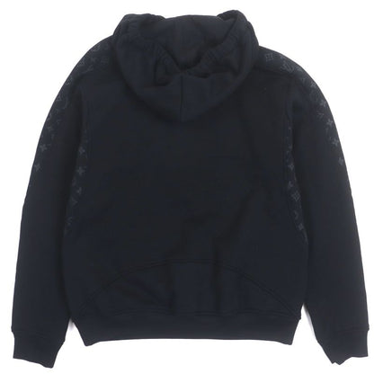 Louis Vuitton 21SS Monogram Circle Cut Lined Hooded Pullover Hoodie Black S